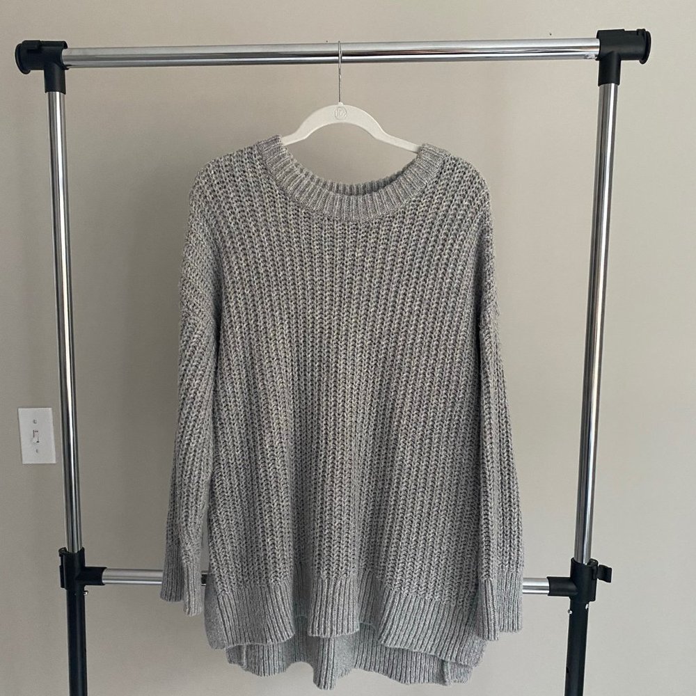 Basic Aerie Grey Knit Sweater